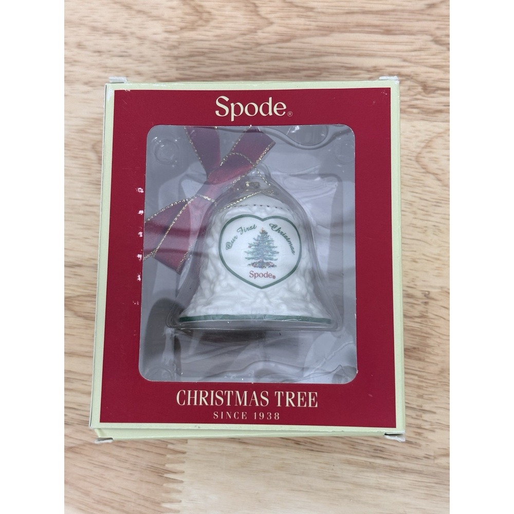 Spode Christmas Tree bell ornament‎ 2013 New In Box #9